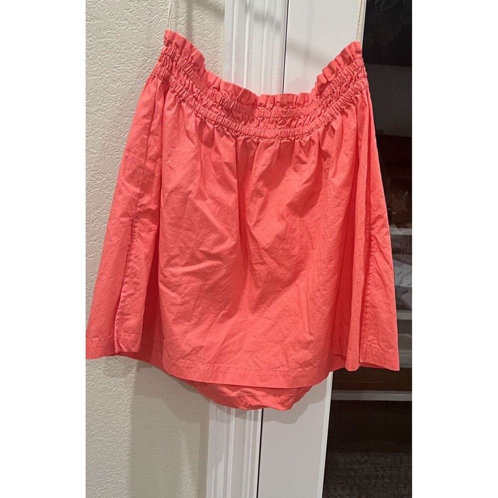 Free People Corfu Tube Top Coral Flowy Size S - TOP ONLY